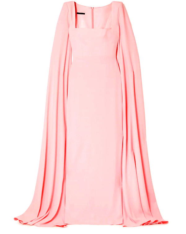 Auden cape-effect satin-crepe gown – Alex Perry